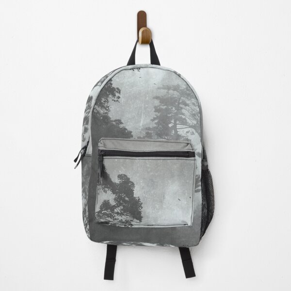 Item preview, Misty Forest Landscape In Black And White designed and sold by Dyrk Wyst Redbubble Shop.