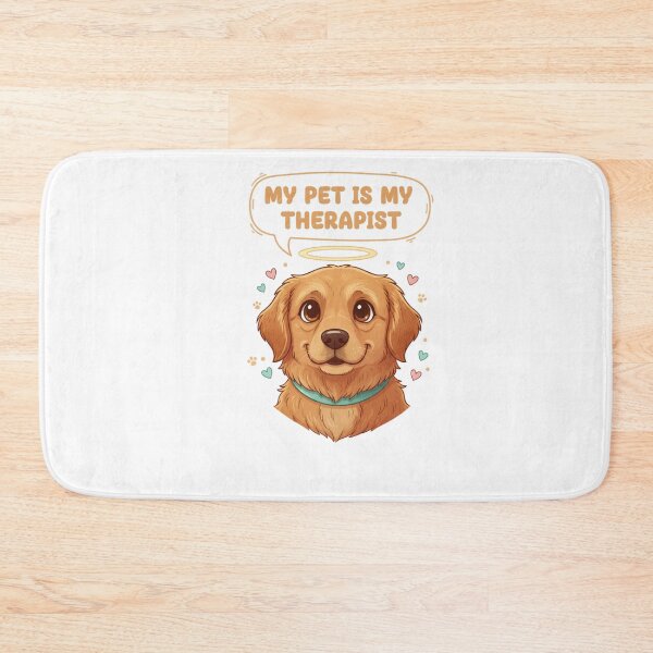 Item preview, My Pet is My Therapist T-Shirt - Animal Therapy Mental Health Support Gift designed and sold by GeniePixel.