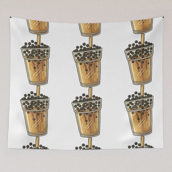Item preview, Overflowing Brown Sugar Boba Drink Illustration designed and sold by ArtfulWeave.