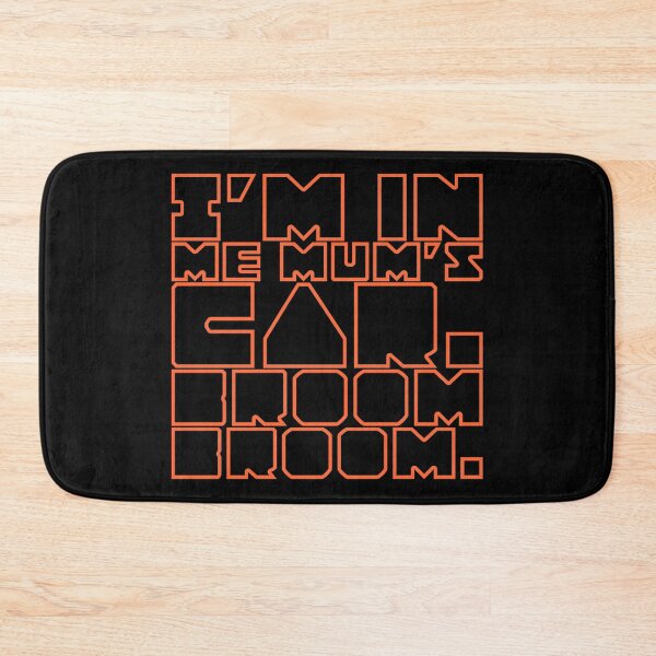 Item preview, “I’m in me mum’s car. Broom broom.” - orange lines designed and sold by AdiDsgn.