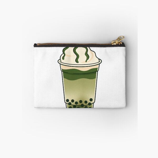 Item preview, Matcha Bubble Tea with Whipped Cream Topping designed and sold by ArtfulWeave.