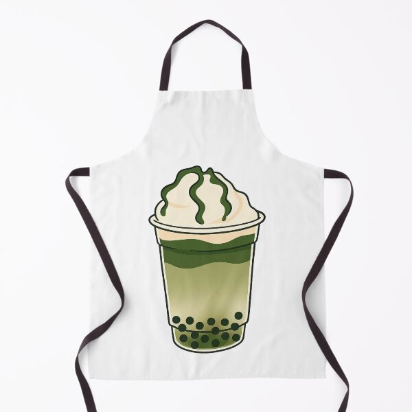 Item preview, Matcha Bubble Tea with Whipped Cream Topping designed and sold by ArtfulWeave.