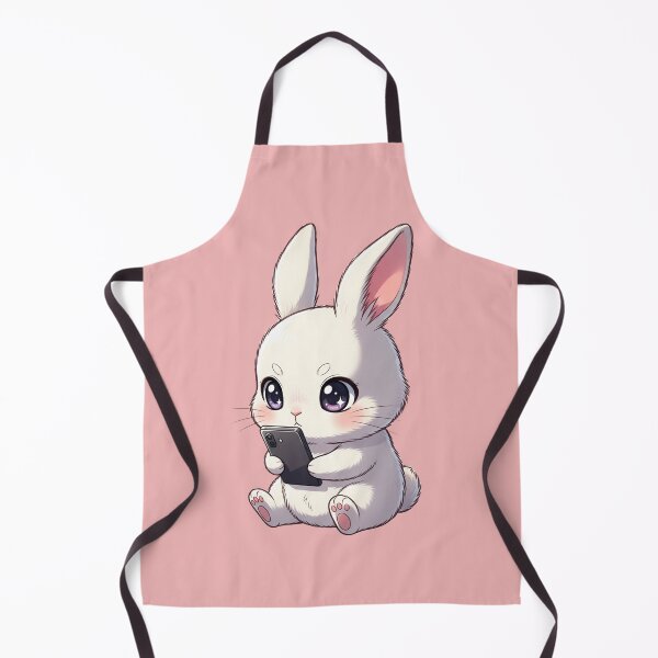 Item preview, The Social Media Bunny: An Adorable Rabbit with a Smartphone and Modern Hoodie designed and sold by bvdesignart.