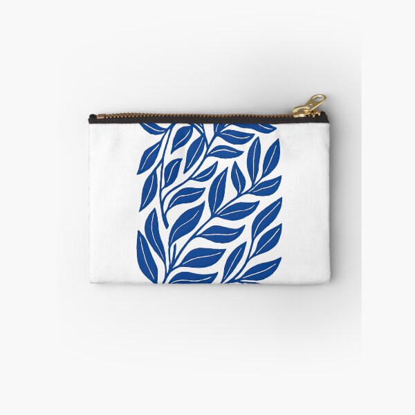 Item preview, Blue Botanical Leaf Pattern Illustration designed and sold by ArtfulWeave.