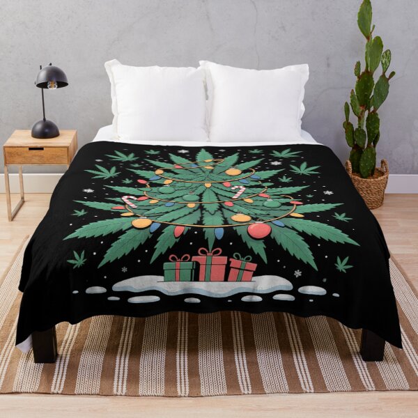 Item preview, Cannabis Christmas Tree Xmas Funny Smoking Weed Marijuana designed and sold by BiellaSar.