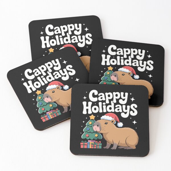 Item preview, Cappy Holidays Capybara Christmas designed and sold by BiellaSar.