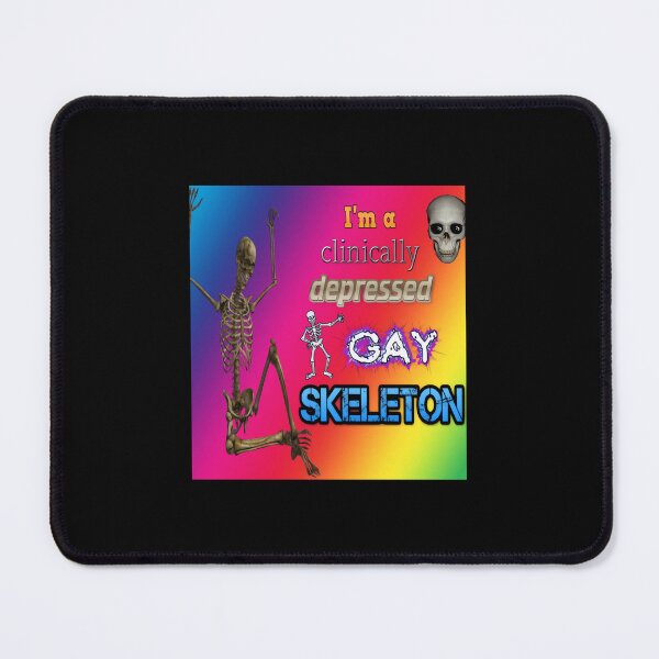 Item preview, Depressed Gay Skeleton Pride 	 designed and sold by ojfgelxrj88.
