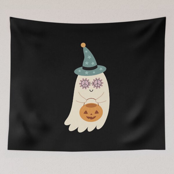 Item preview, Hippie Halloween Ghost Design designed and sold by Julza Art.