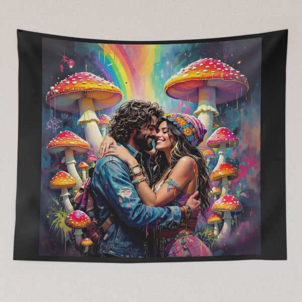 Item preview, Psychedelic love designed and sold by BohoShopHU.
