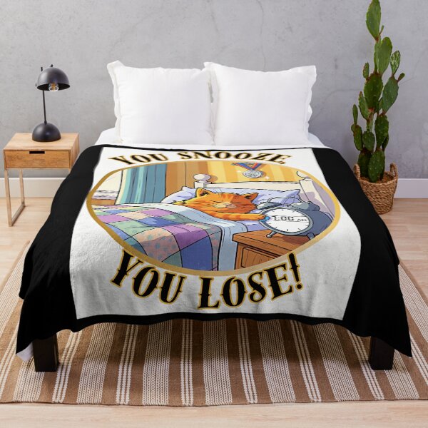 Aperçu de l'œuvre Phrase drôle Snooze You Lose créée et vendue par NICHOFASIC.