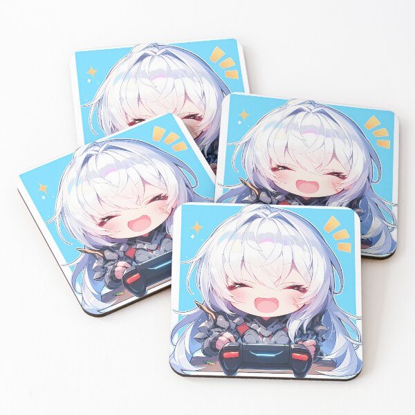 Item preview, Altair Re Creators Anime Girl Cute Chibi Playing Video Game designed and sold by earlobejerk.