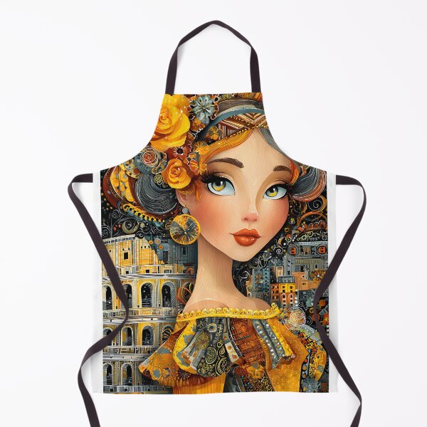 Item preview, Vibrant Artistic Portrait with Floral Accents and Color designed and sold by Artessie.
