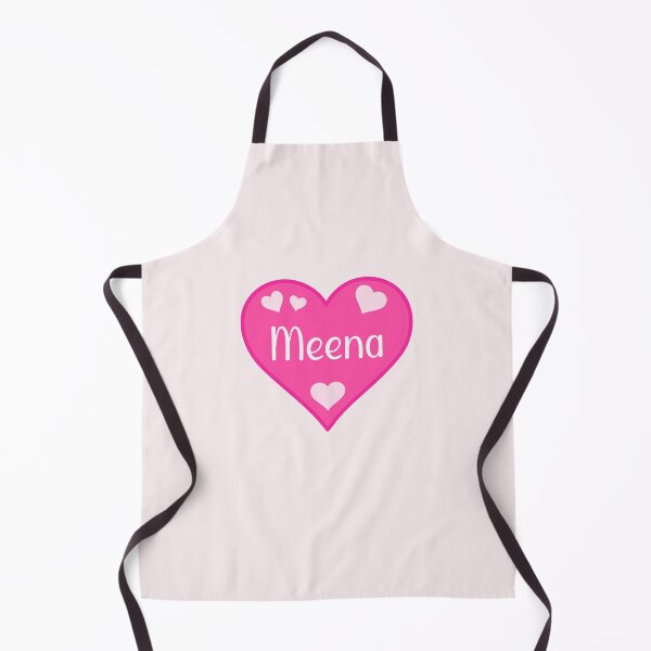 Item preview, Meena Name Pink Heart designed and sold by Jeallan Designs.