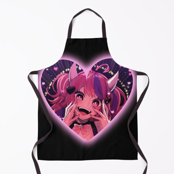 Item preview, Ironmouse Cute Vtuber Girl Neon Heart Frame With Devil Horns designed and sold by SimonAntalne.