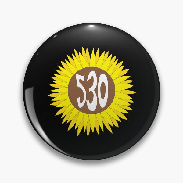 Item preview, Hand Drawn California 530 Area Code Sunflower designed and sold by stefanclays.