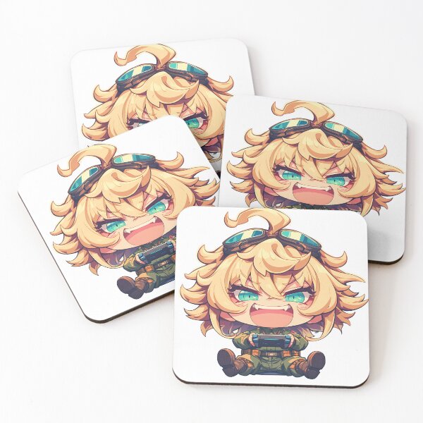 Item preview, Tanya Degurechaff Saga of Tanya the Evil Anime Girl Chibi Gaming designed and sold by earlobejerk.