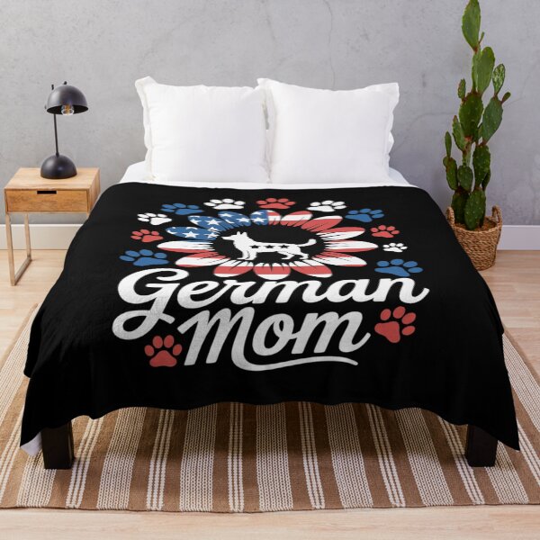 Item preview, German Shepherd Mom Pride American July 4th Sunflower designed and sold by itsnothatweird.