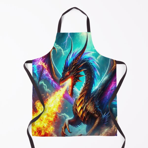 Item preview, Fire-Breathing Dragon Artwork | Vibrant Fantasy Creature Illustration | Colorful Mythical Dragon Design for Gifts & Wall Art designed and sold by ViNiPu.