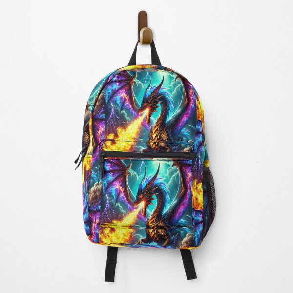 Item preview, Fire-Breathing Dragon Artwork | Vibrant Fantasy Creature Illustration | Colorful Mythical Dragon Design for Gifts & Wall Art designed and sold by ViNiPu.