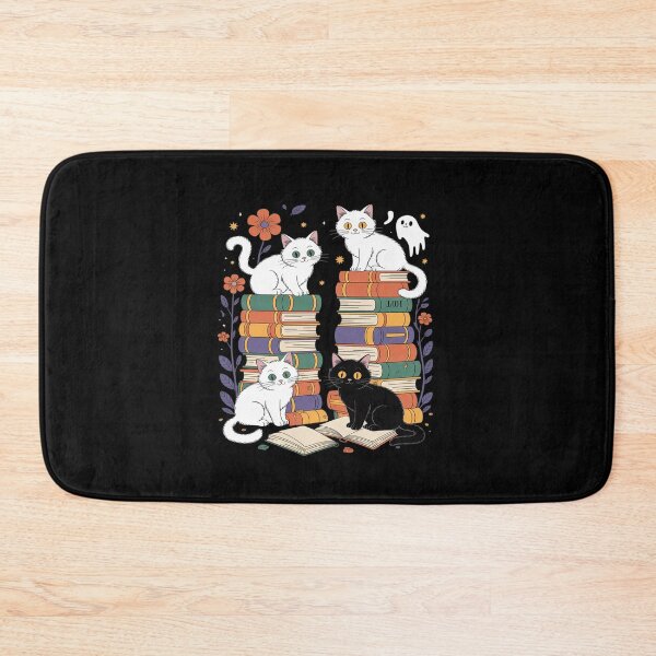 Item preview, Ghost Cute Cat Reading Books Lover Bookish Halloween Spooky designed and sold by itsnothatweird.