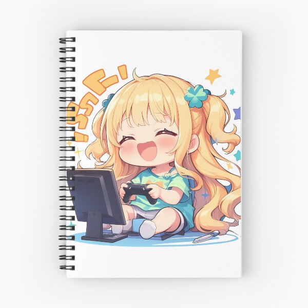 Item preview, Kaho Hinata Blend S Anime Girl Cute Chibi Playing Video Game designed and sold by earlobejerk.