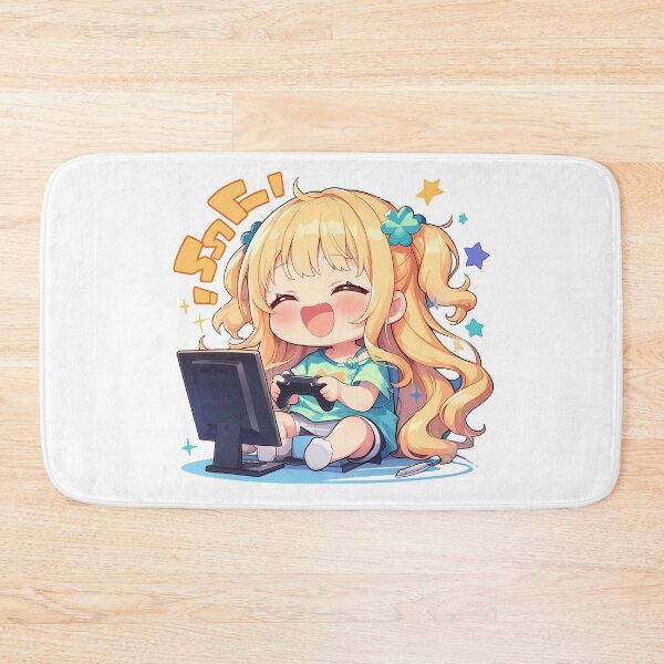 Item preview, Kaho Hinata Blend S Anime Girl Cute Chibi Playing Video Game designed and sold by earlobejerk.