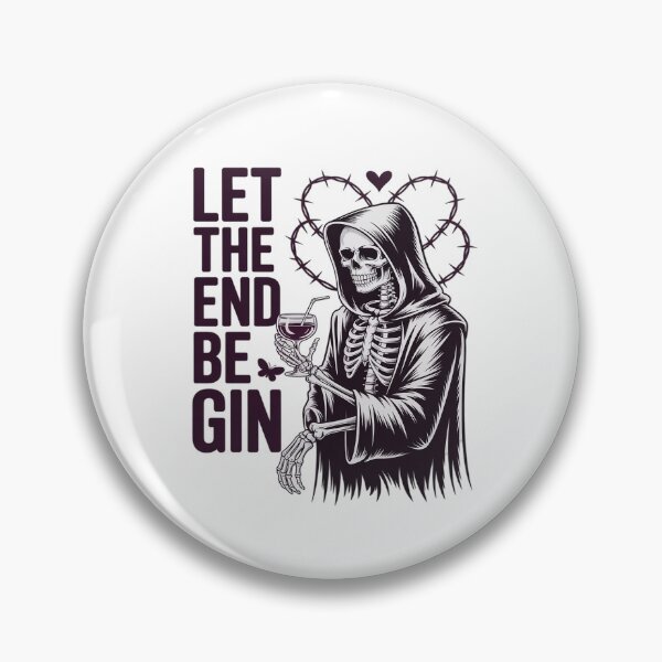 Item preview, Gin Lover Grim Reaper Skeleton Dark Gothic Death Pun designed and sold by itsnothatweird.