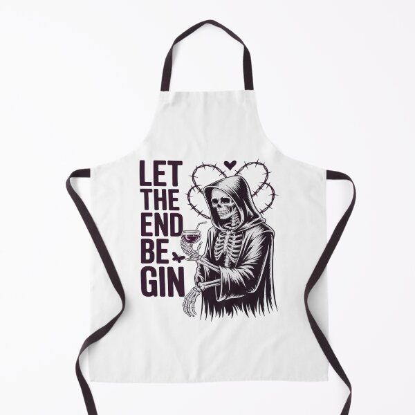 Item preview, Gin Lover Grim Reaper Skeleton Dark Gothic Death Pun designed and sold by itsnothatweird.