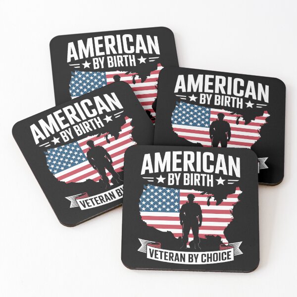 Item preview, American By Birth Veteran By Choice US Flag Veterans Day designed and sold by ValerieRodrigue.
