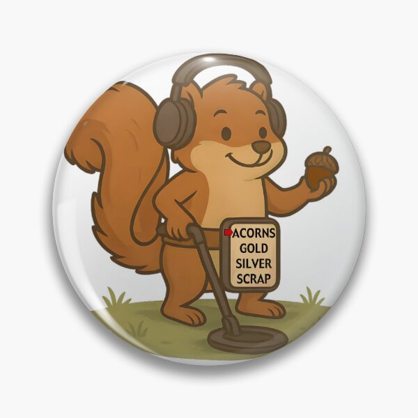 Item preview, Squirrel Metal Detecting for Acorns designed and sold by Steeshirts.