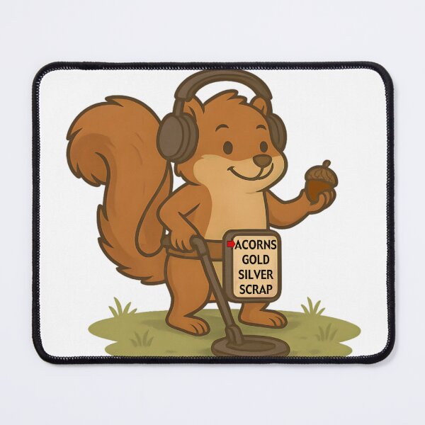 Item preview, Squirrel Metal Detecting for Acorns designed and sold by Steeshirts.
