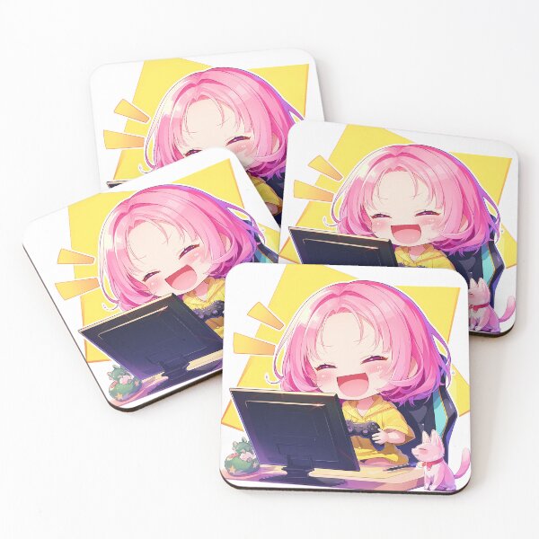 Item preview, Haruna Sairenji To Love Ru Anime Girl Cute Chibi Playing Video Game designed and sold by earlobejerk.