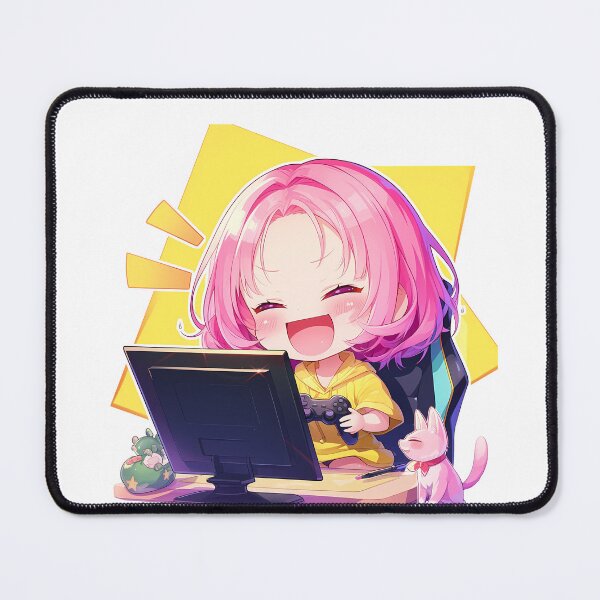Item preview, Haruna Sairenji To Love Ru Anime Girl Cute Chibi Playing Video Game designed and sold by earlobejerk.