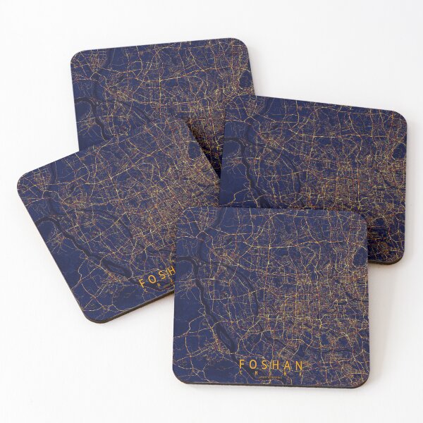 Item preview, Foshan, Guangdong, China Map - City At Night designed and sold by deMAP.