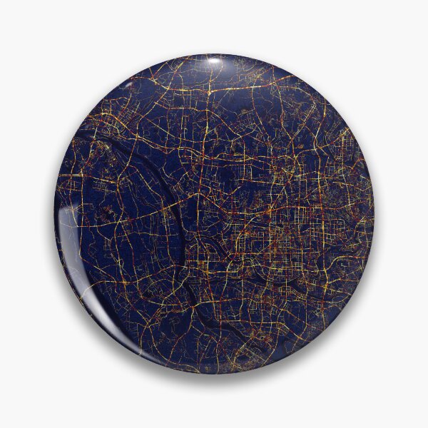 Item preview, Foshan, Guangdong, China Map - City At Night designed and sold by deMAP.