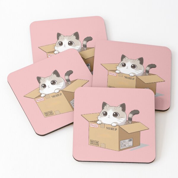 Item preview, The Purrfect Delivery: An Adorable Cat Peek-a-Boo in a Cardboard Box designed and sold by bvdesignart.