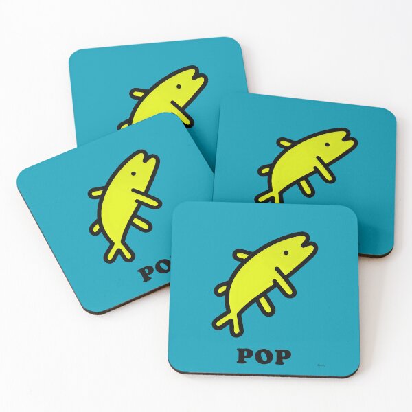 Item preview, Yellow Fish Pop Art – Cartoon Animal Silhouette Poster designed and sold by Moisky Art.