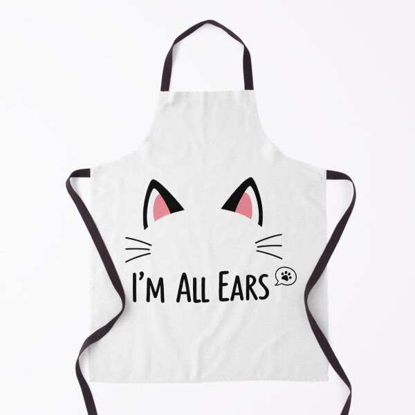 Item preview, I'm All Ears" Cute Minimalist Cat Pun designed and sold by Sitred123.
