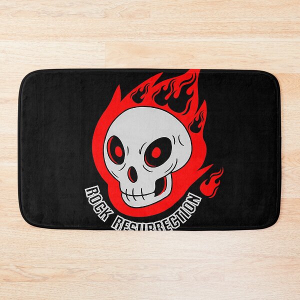 Item preview,  Rock Resurrection Flaming Skull Logo designed and sold by EllenKoskelain.