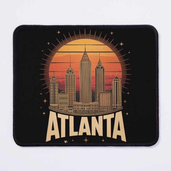 Item preview, Atlanta Skyline Georgia Vintage City Souvenir designed and sold by PunkNation-Arts.