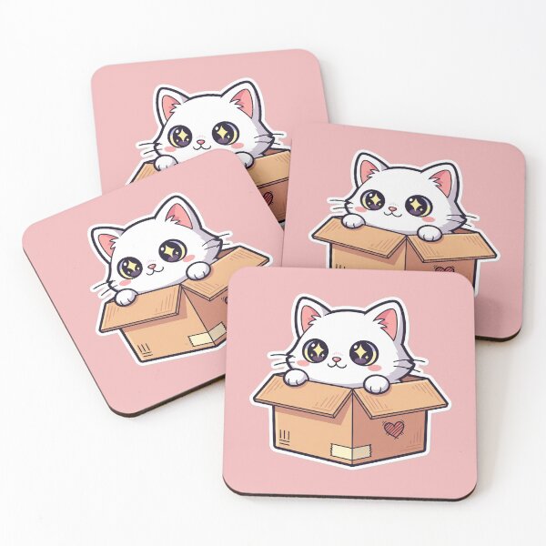 Item preview, Purrfect Delivery: An Adorable Cat Peek-a-Boo in a Cardboard Box designed and sold by bvdesignart.