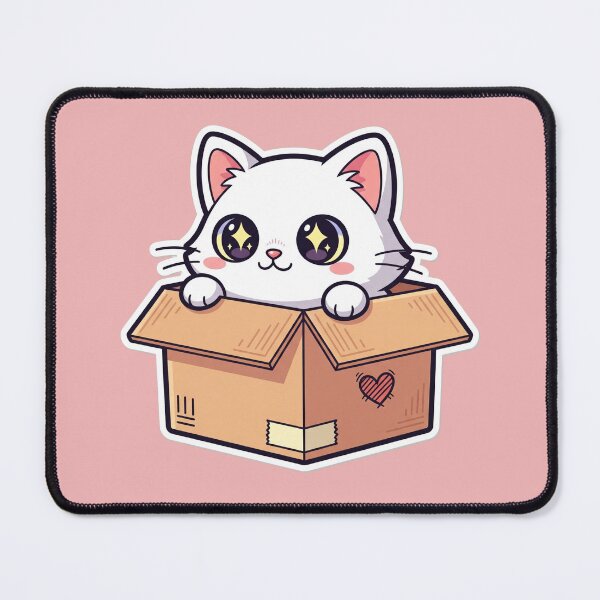Item preview, Purrfect Delivery: An Adorable Cat Peek-a-Boo in a Cardboard Box designed and sold by bvdesignart.
