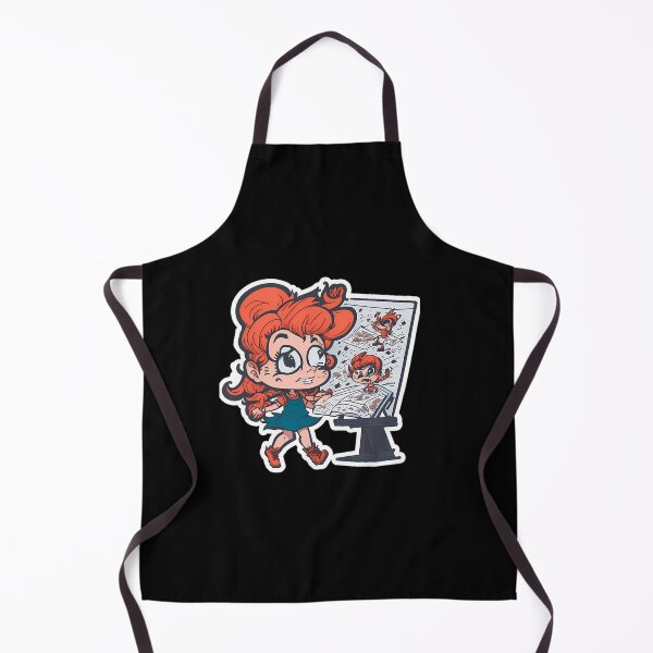 Item preview, Crazy Cartoonist Girl Abnormal Cartoon designed and sold by VenitaImogene.