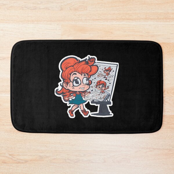 Item preview, Crazy Cartoonist Girl Abnormal Cartoon designed and sold by VenitaImogene.