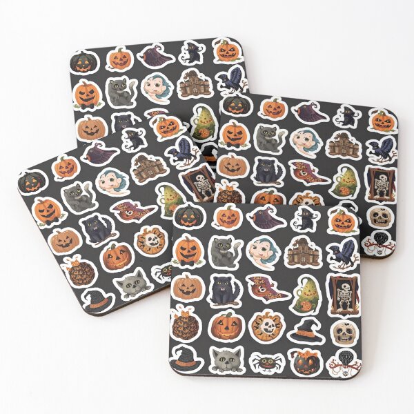 Item preview, Halloween stickers  designed and sold by Black Cat Girl .