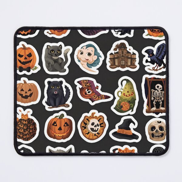 Item preview, Halloween stickers designed and sold by Black Cat Girl .