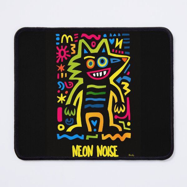 Item preview, Neon Wolf Pop Art – Vibrant Halloween Poster designed and sold by Moisky Art.