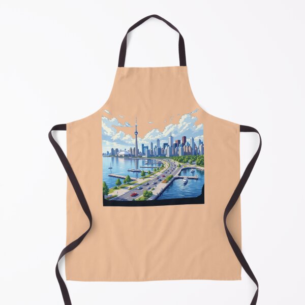 Item preview,  Scenic Route from Harbourfront Toronto West Toward Lake Huron – 3D Illustration Label,  designed and sold by PaintMeWorld.