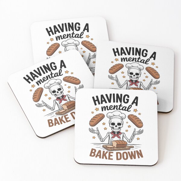 Item preview, Having A Mental Bake Down Skeleton Mental Health Meme designed and sold by petrichorsworld.
