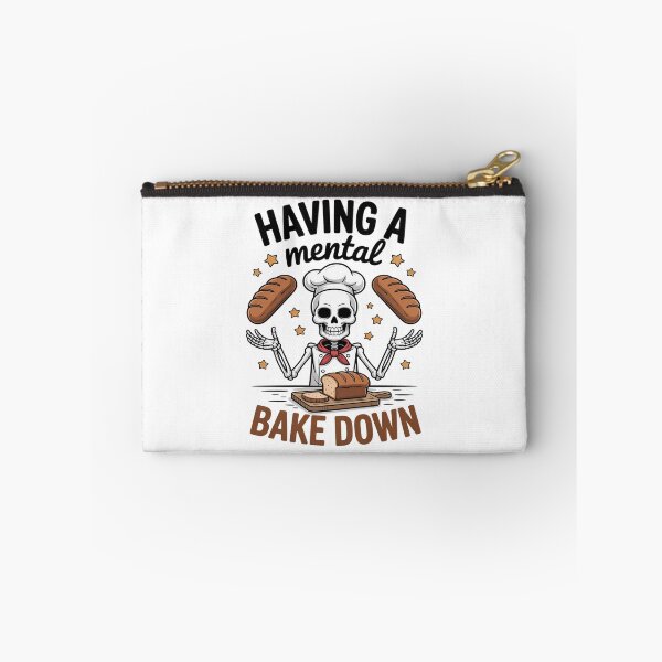 Item preview, Having A Mental Bake Down Skeleton Mental Health Meme designed and sold by petrichorsworld.